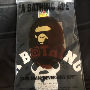 Bape x medicom toy college tee